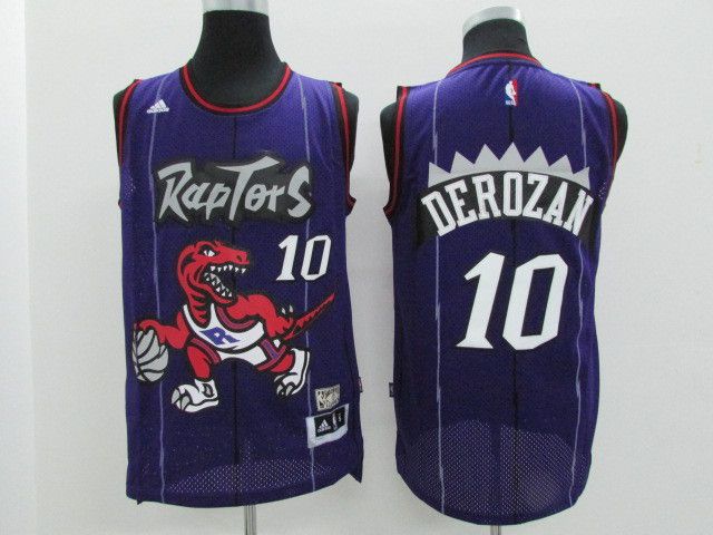Men Toronto Raptors #10 Derozan Purple Adidas NBA Jerseys